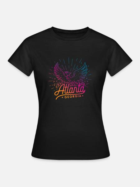 Atlanta Georgia - Frauen T-Shirt - Schwarz
