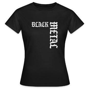 Black metal - Women's T-Shirt - black - Front - AI Model Female 172 dark (172cm)