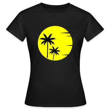 Sunset - Frauen T-Shirt - Schwarz - Vorne - AI Model Female 172 dark (172cm)