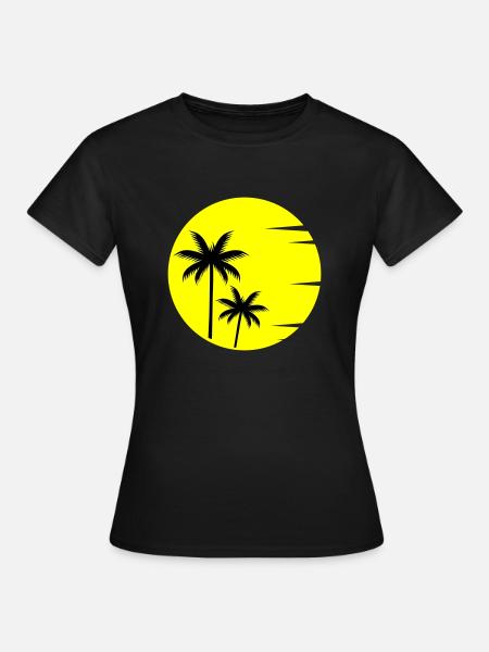 Sunset - Frauen T-Shirt - Schwarz