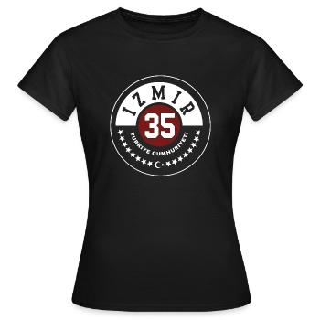 Izmir - Women's T-Shirt - black - Front - AI Model Female 172 dark (172cm)