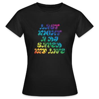 Hier soir, un DJ m’a sauvé la vie - T-shirt Femme - noir - Devant - AI Model Female 172 dark (172cm)