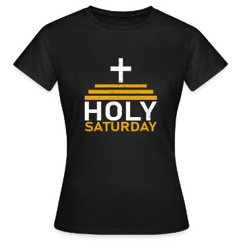Samedi saint - T-shirt Femme - noir - Devant - AI Model Female 172 dark (172cm)