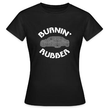 Burnin' Gummi - Frauen T-Shirt - Schwarz - Vorne - AI Model Female 172 dark (172cm)
