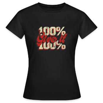 100% 100% devis - T-shirt Femme - noir - Devant - AI Model Female 172 dark (172cm)