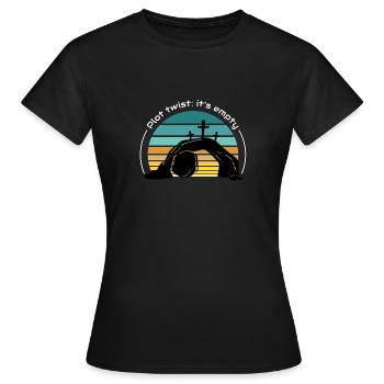 Plot twist: c’est vide - T-shirt Femme - noir - Devant - AI Model Female 172 dark (172cm)
