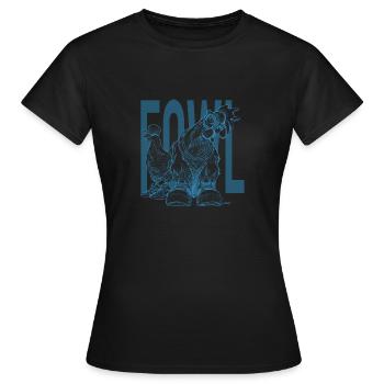 fowl - T-shirt Femme - noir - Devant - AI Model Female 172 dark (172cm)