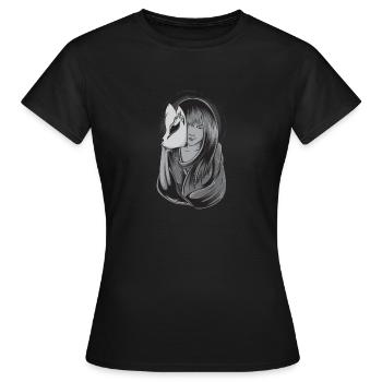 Art geisha japonais - T-shirt Femme - noir - Devant - AI Model Female 172 dark (172cm)