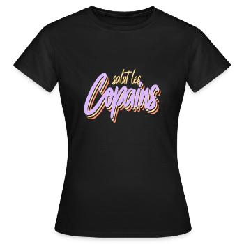 Hi Buddies - Women's T-Shirt - black - Front - AI Model Female 172 dark (172cm)