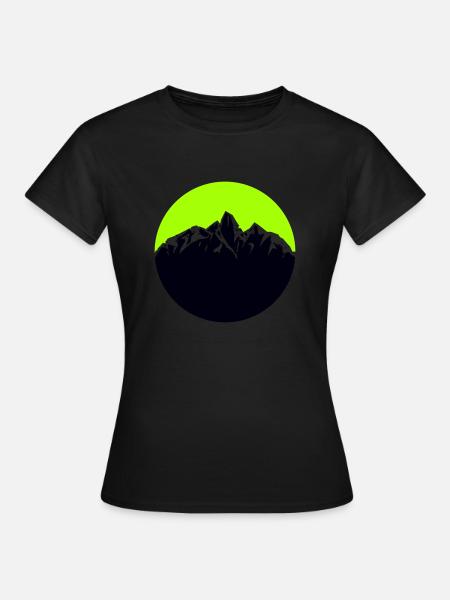 gebirge - Frauen T-Shirt - Schwarz