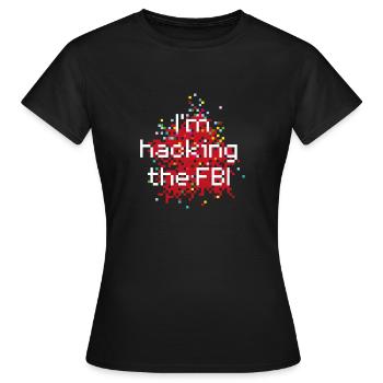 Fear of the establishment? - Women's T-Shirt - black - Front - AI Model Female 172 dark (172cm)