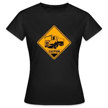 Camion à benne basculante - camion - camion - T-shirt Femme - noir - Devant - AI Model Female 172 dark (172cm)