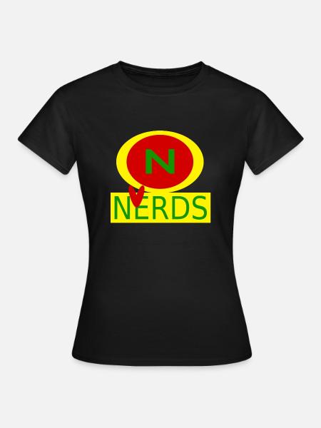 Liebe Nerds - Frauen T-Shirt - Schwarz
