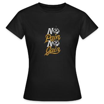 On n’a rien sans rien - T-shirt Femme - noir - Devant - AI Model Female 172 dark (172cm)