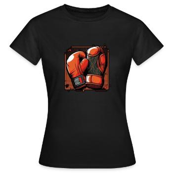Boxe - T-shirt Femme - noir - Devant - AI Model Female 172 dark (172cm)