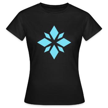 Frost Flake - Women's T-Shirt - black - Front - AI Model Female 172 dark (172cm)