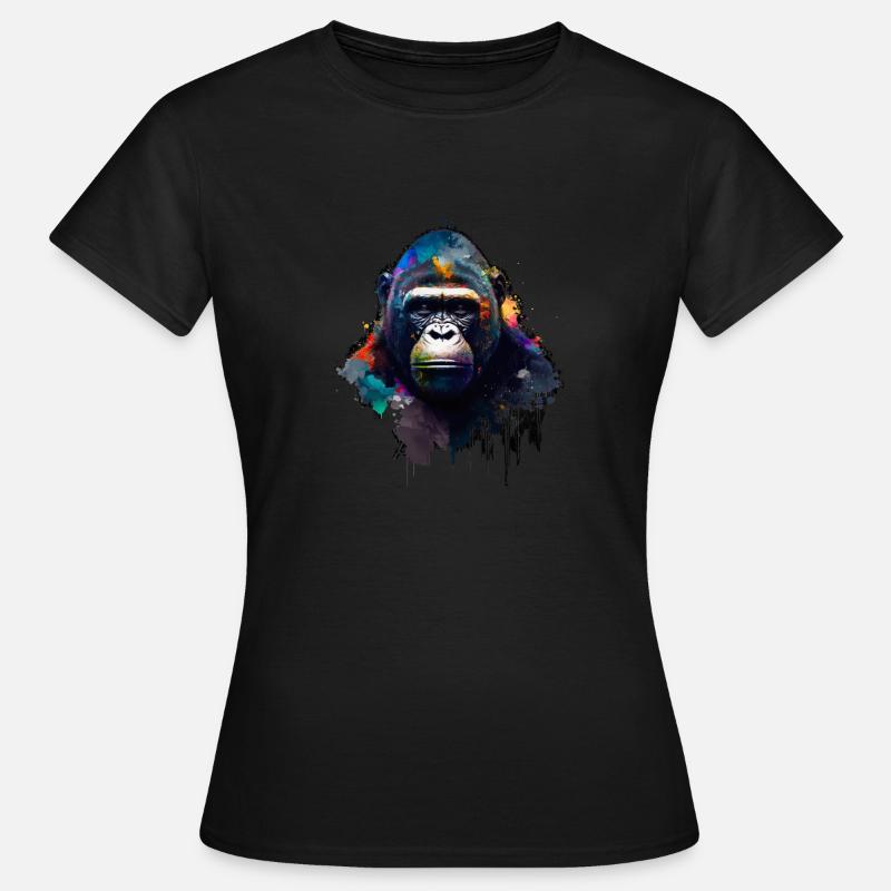 Abstract Gorilla n°2 - Women's T-Shirt - black