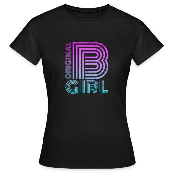 Breakdance Girl b-girl vintage - Frauen T-Shirt - Schwarz - Vorne - AI Model Female 172 dark (172cm)