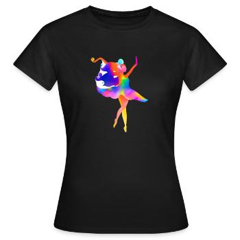 Ballet Dance Class Gift Dance Dancer Ballerina - Women's T-Shirt - black - Front - AI Model Female 172 dark (172cm)