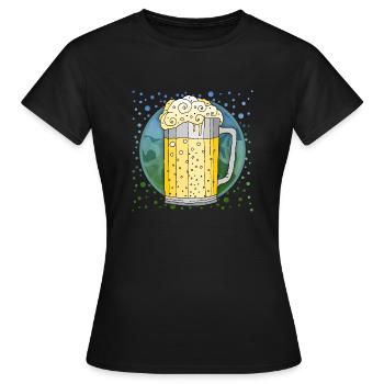 Becher - Frauen T-Shirt - Schwarz - Vorne - AI Model Female 172 dark (172cm)