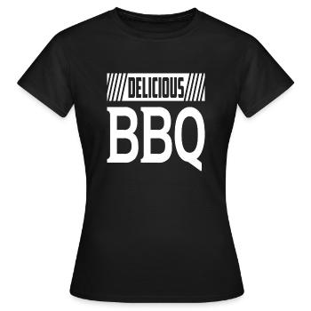Délicieux barbecue - T-shirt Femme - noir - Devant - AI Model Female 172 dark (172cm)