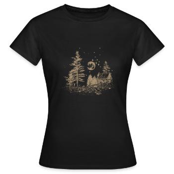 Maison solitaire - T-shirt Femme - noir - Devant - AI Model Female 172 dark (172cm)