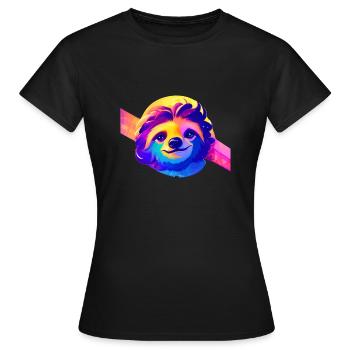 Fatigue paresseuse Paresseux Dessin de paresseux - T-shirt Femme - noir - Devant - AI Model Female 172 dark (172cm)