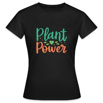 Kraft der Anlagen - Frauen T-Shirt - Schwarz - Vorne - AI Model Female 172 dark (172cm)