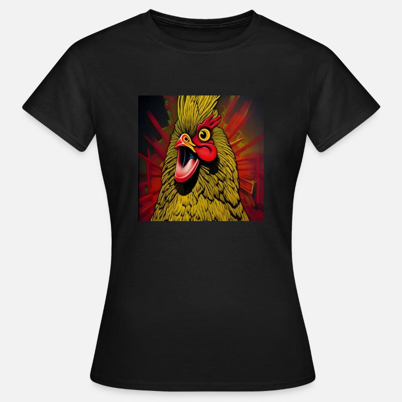Rooster wake-up call - Women's T-Shirt - black