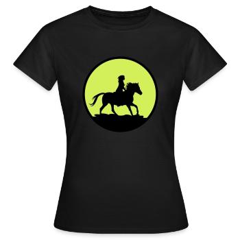 rider - Women's T-Shirt - black - Front - AI Model Female 172 dark (172cm)