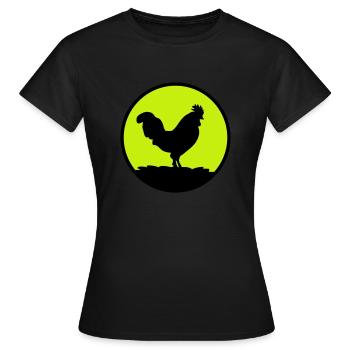 Rooster - Women's T-Shirt - black - Front - AI Model Female 172 dark (172cm)