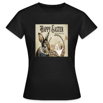 Joyeuses Pâques - T-shirt Femme - noir - Devant - AI Model Female 172 dark (172cm)
