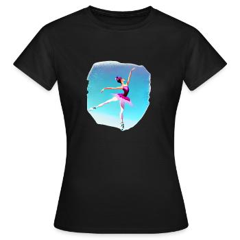 Dancer Ballet Gift Dance Ballerina Dance Class - Women's T-Shirt - black - Front - AI Model Female 172 dark (172cm)
