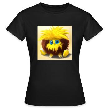 le câlin n°2 - T-shirt Femme - noir - Devant - AI Model Female 172 dark (172cm)