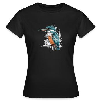 schöner Eisvogel - Frauen T-Shirt - Schwarz - Vorne - AI Model Female 172 dark (172cm)