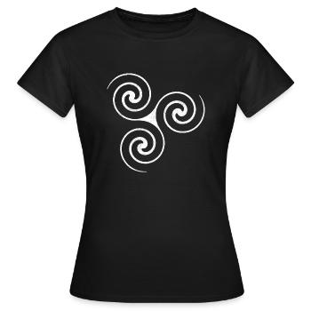 Vertèbre - T-shirt Femme - noir - Devant - AI Model Female 172 dark (172cm)