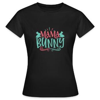 Mama Bunny 01 - Women's T-Shirt - black - Front - AI Model Female 172 dark (172cm)