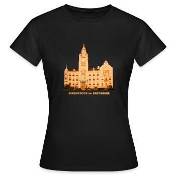 Eibenstock Erzgebirge Saxony Resort - T-shirt Femme - noir - Devant - AI Model Female 172 dark (172cm)