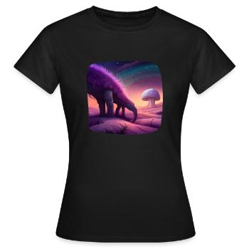 Fantasie Kreatur mystisch - Frauen T-Shirt - Schwarz - Vorne - AI Model Female 172 dark (172cm)