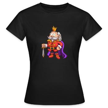 Roi du dessin animé - T-shirt Femme - noir - Devant - AI Model Female 172 dark (172cm)