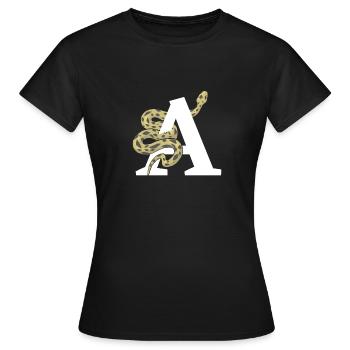 Brief an die Schlange - Frauen T-Shirt - Schwarz - Vorne - AI Model Female 172 dark (172cm)