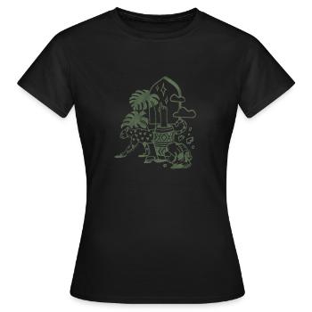 Mistery strange - T-shirt Femme - noir - Devant - AI Model Female 172 dark (172cm)