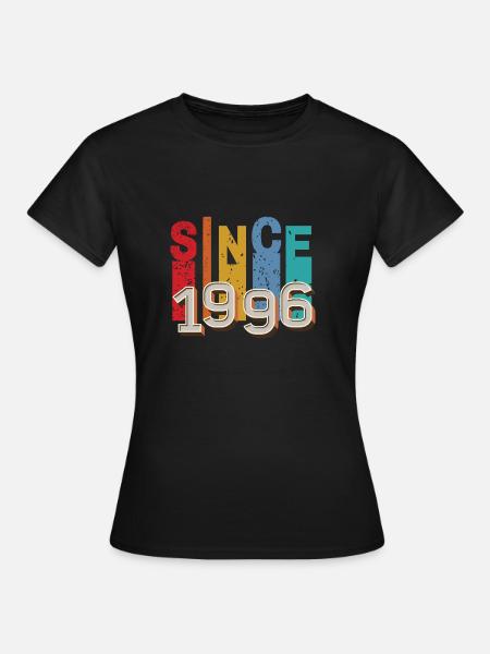 Seit 1996 retro - Frauen T-Shirt - Schwarz