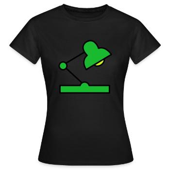 Lampe de bureau - T-shirt Femme - noir - Devant - AI Model Female 172 dark (172cm)