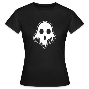 Geist Geister Geisterstunde Halloween - Frauen T-Shirt - Schwarz - Vorne - AI Model Female 172 dark (172cm)