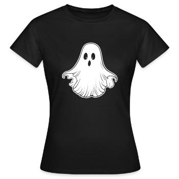 Geist Geister Geisterstunde Halloween - Frauen T-Shirt - Schwarz - Vorne - AI Model Female 172 dark (172cm)