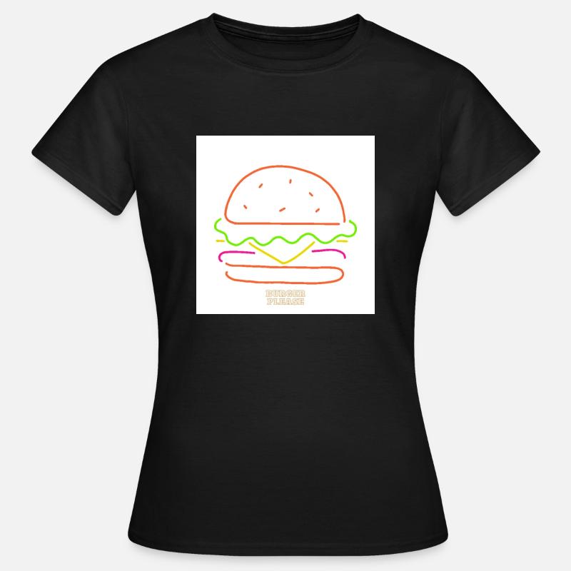 Burger Please - Women's T-Shirt - black