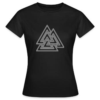 Rune - Frauen T-Shirt - Schwarz - Vorne - AI Model Female 172 dark (172cm)