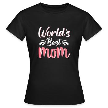 World´s Best Mom - Frauen T-Shirt - Schwarz - Vorne - AI Model Female 172 dark (172cm)