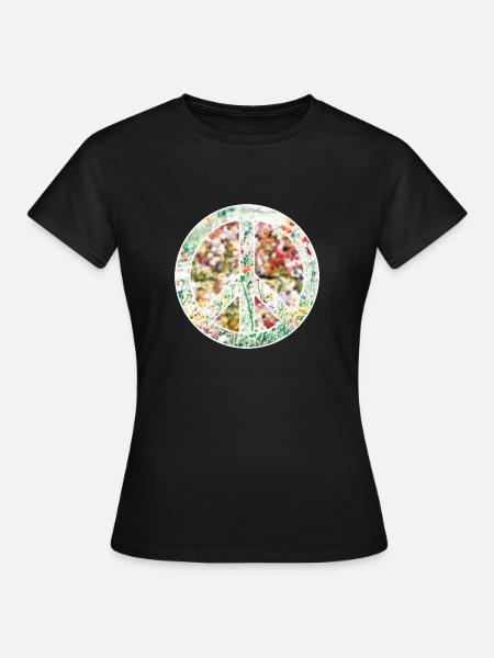 Friede - Frauen T-Shirt - Schwarz